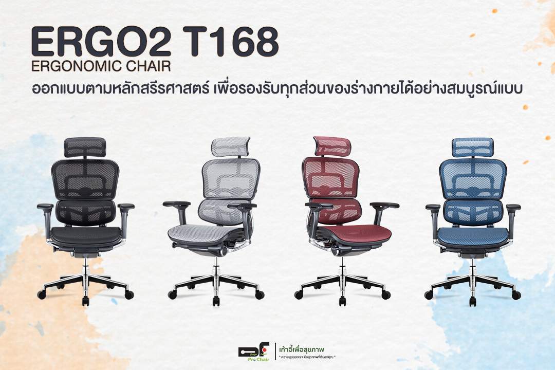 เก้าอี้เพื่อสุขภาพ Ergohuman Ergo2 T168